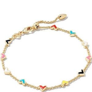 kendra scott gold heart bracelet